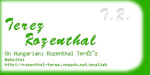 terez rozenthal business card
